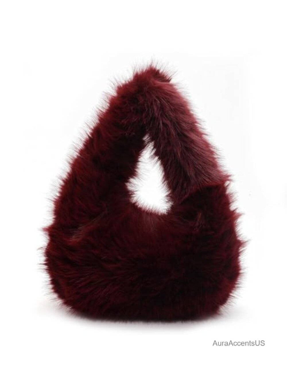 Faux Fur Fuzzy Clutch Purse Cute Fluffy Handbag for Women
